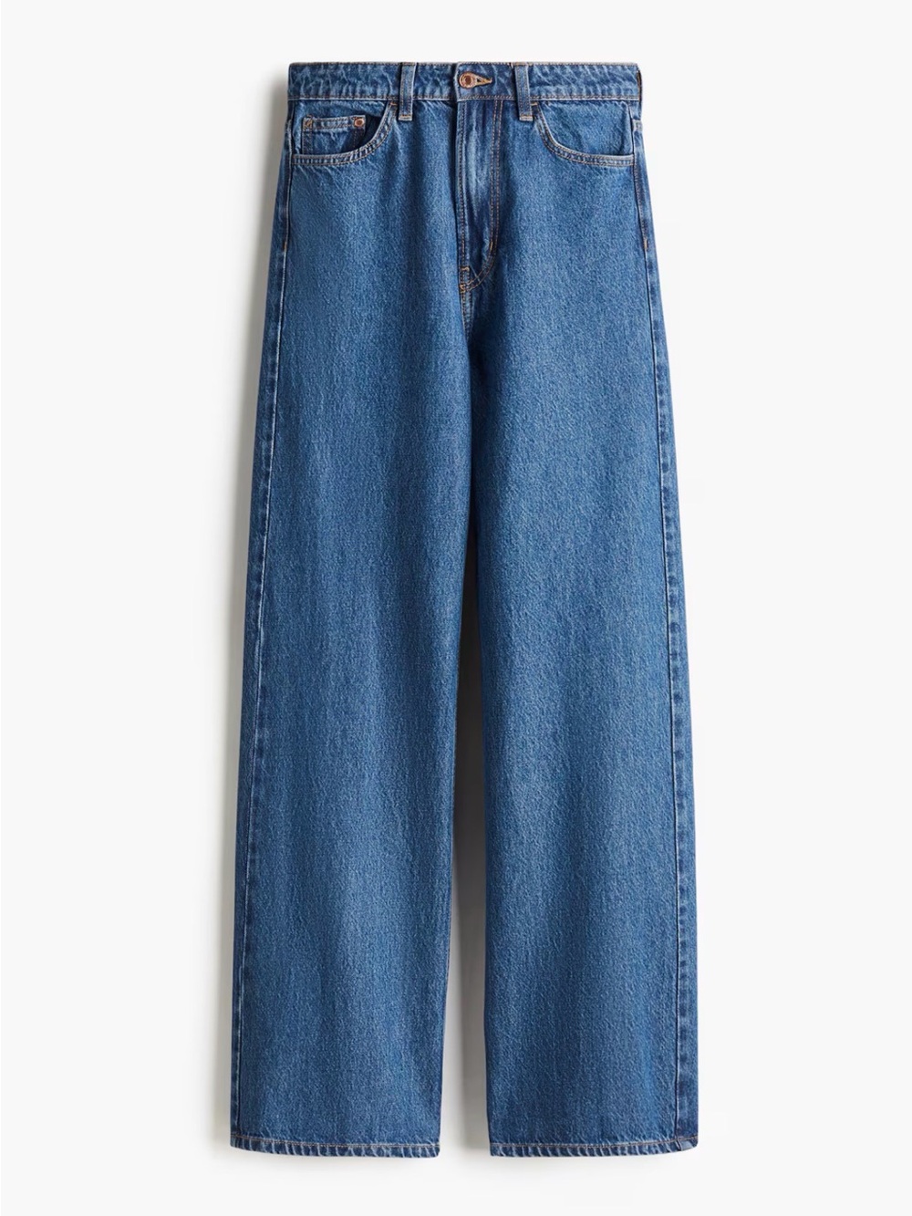 High-Rise Wide Leg Blue Jeans H&M Ava Ultra High Rise